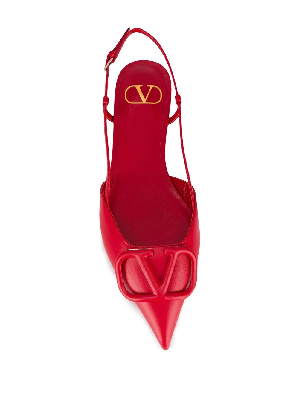 VLOGO Slingback Ballerina Red Shoes