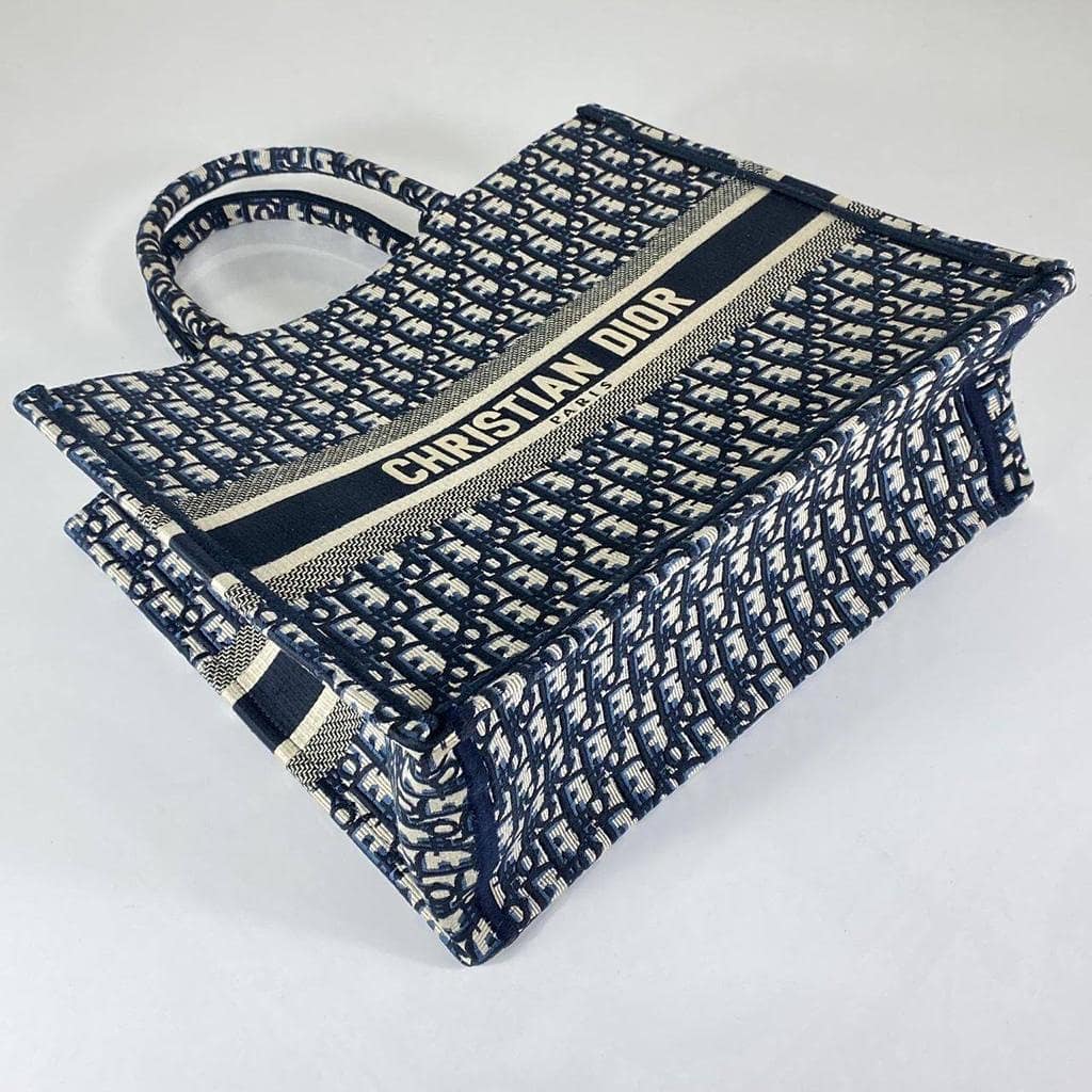 LARGE BOOK TOTE-BLUE