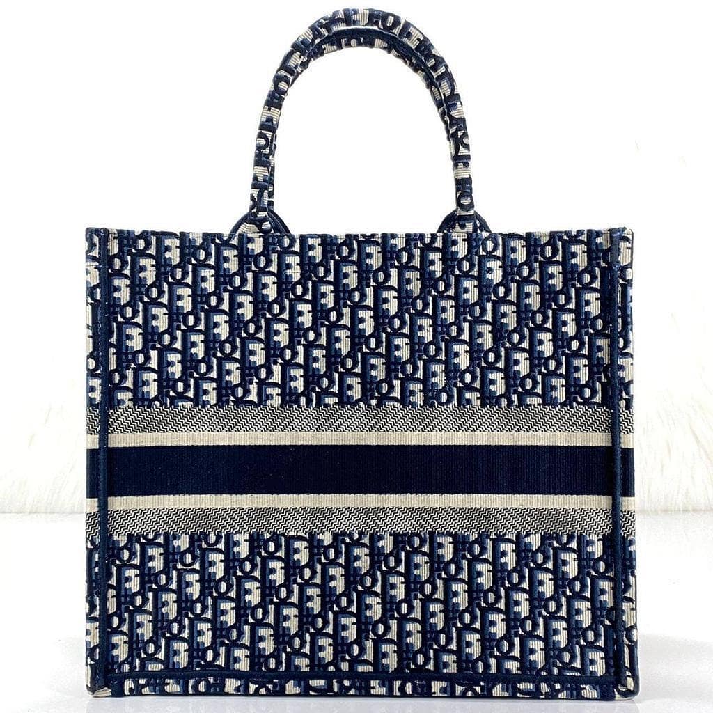LARGE BOOK TOTE-BLUE