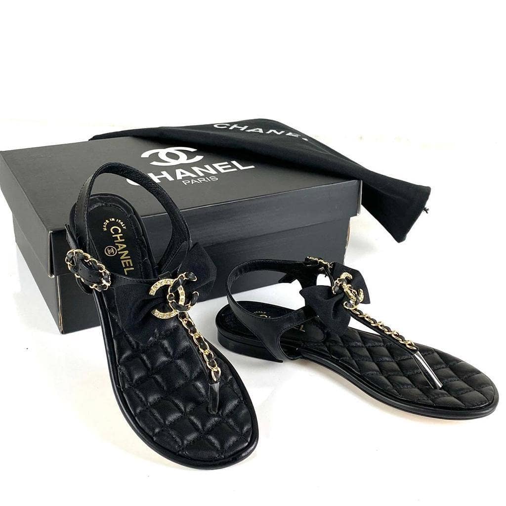 Elegant Style Logo Sandals