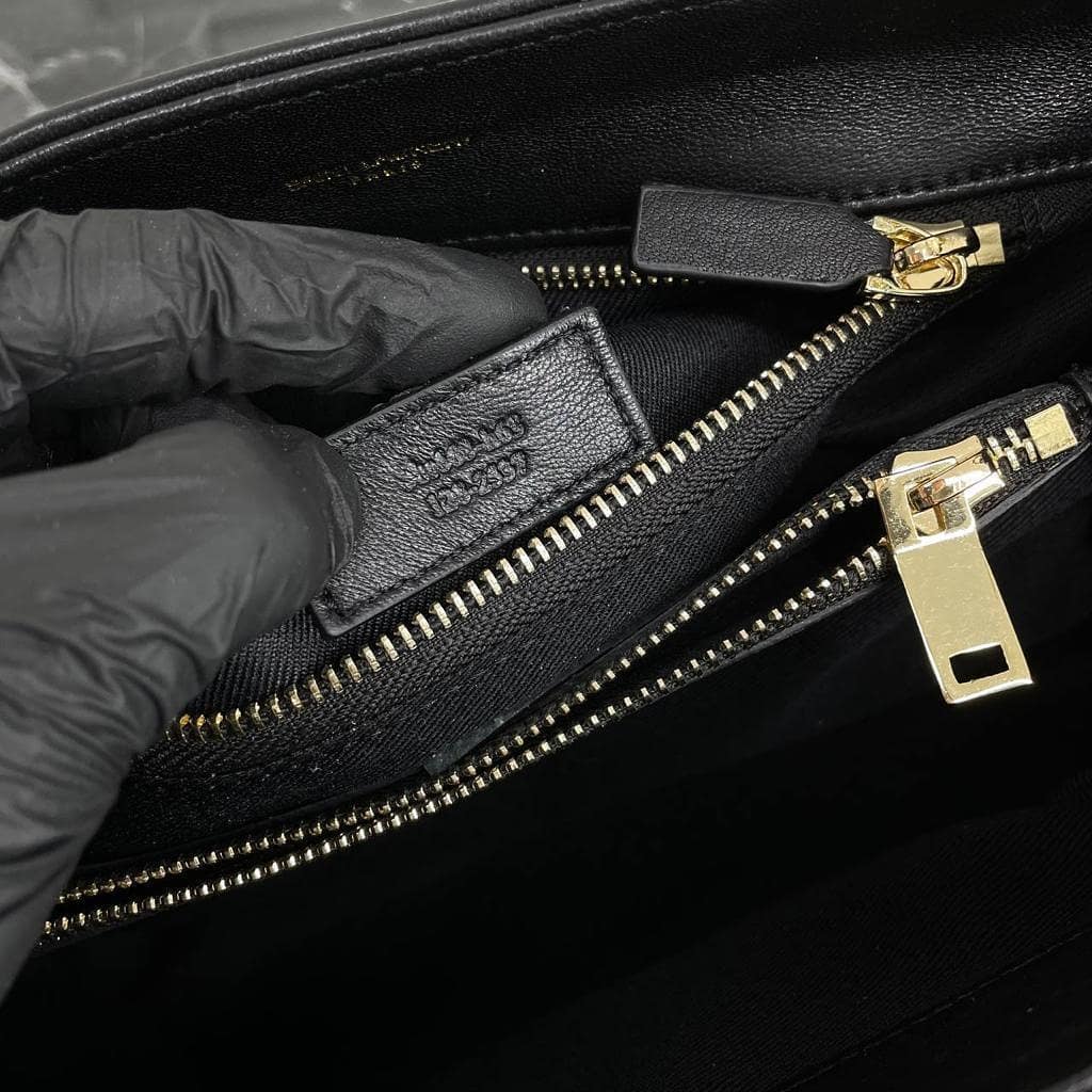 MONOGRAM LOULOU LEATHER SHOULDER BAG