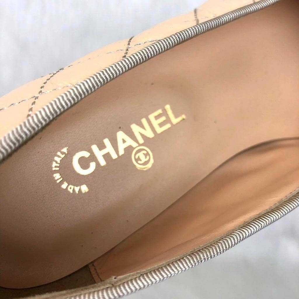 Ballerinas Flat Shoes Beige