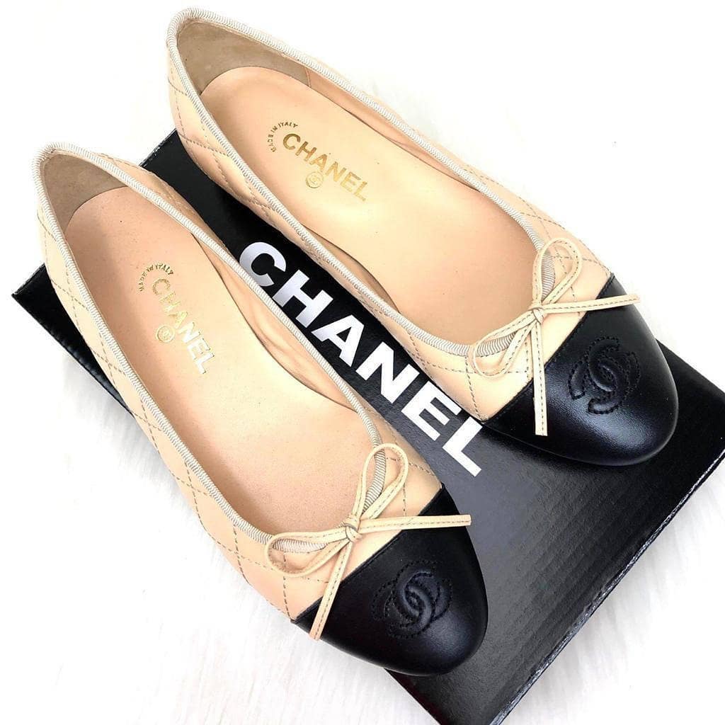 Ballerinas Flat Shoes Beige