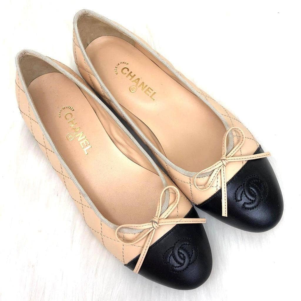 Ballerinas Flat Shoes Beige