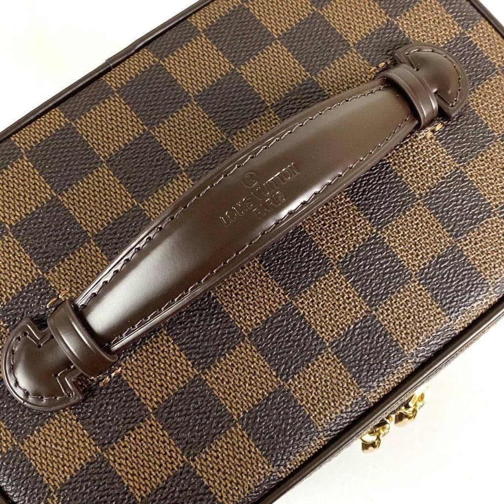 Nice BB & Mini Cosmetic Pouch (Brown Damier)