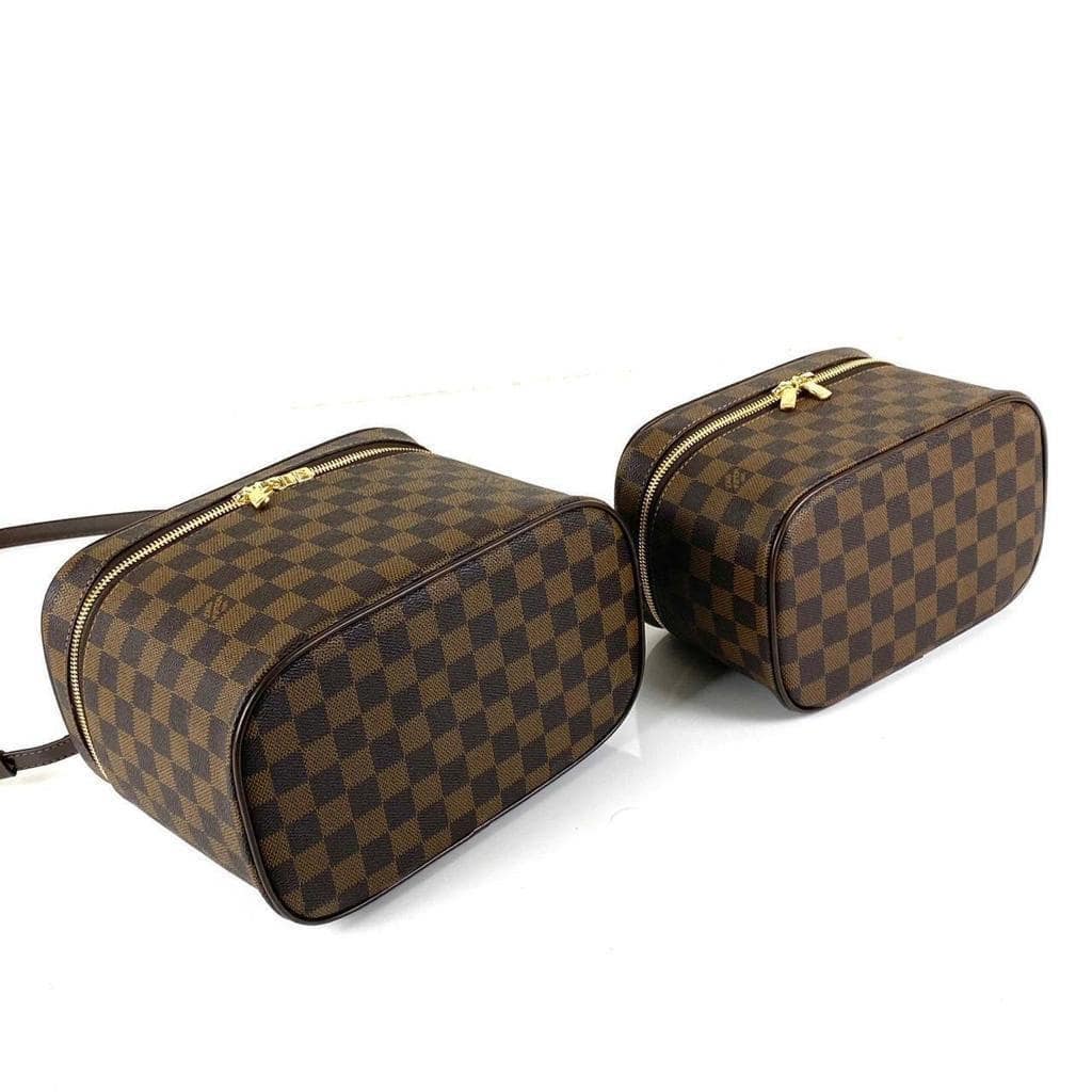 Nice BB & Mini Cosmetic Pouch (Brown Damier)