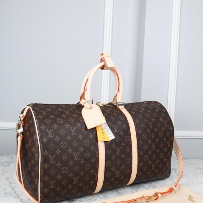 KEEPALL BANDOULIÈRE 55 MONOGRAM CANVAS