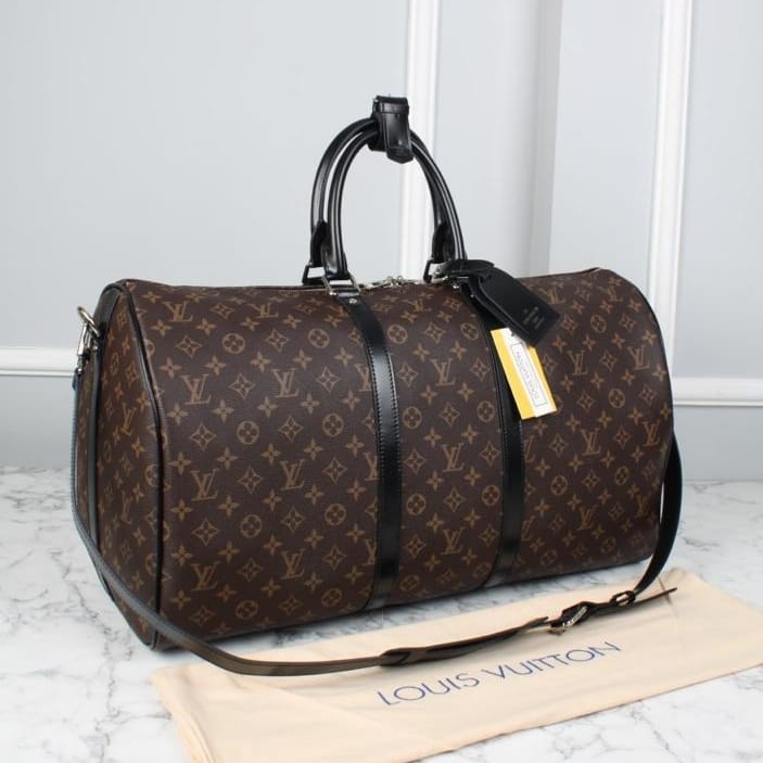 KEEPALL BANDOULIÈRE 55 MONOGRAM MACASSAR