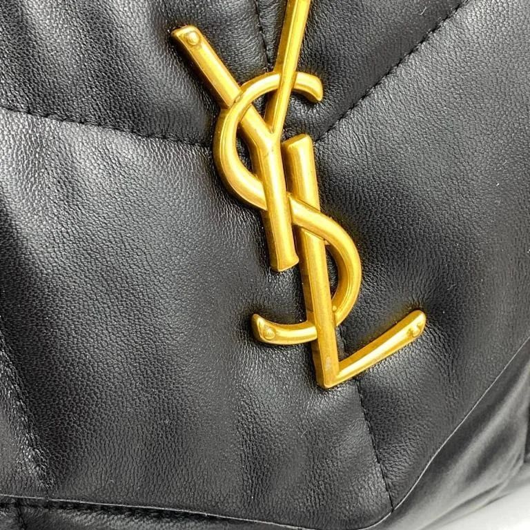 LOULOU PUFFER BAG BLACK