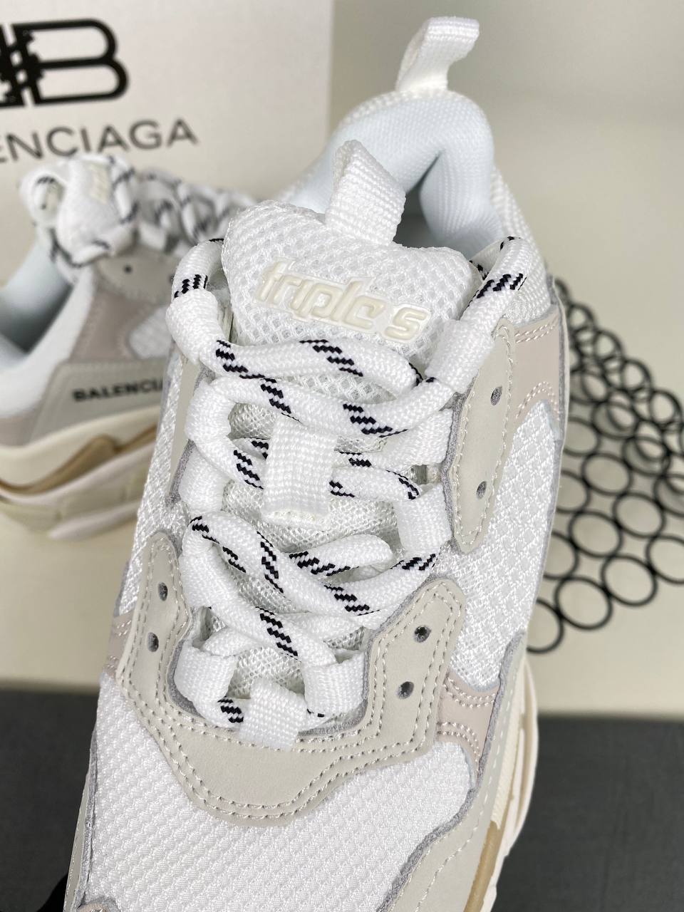 Triple S Bold Sneakers White