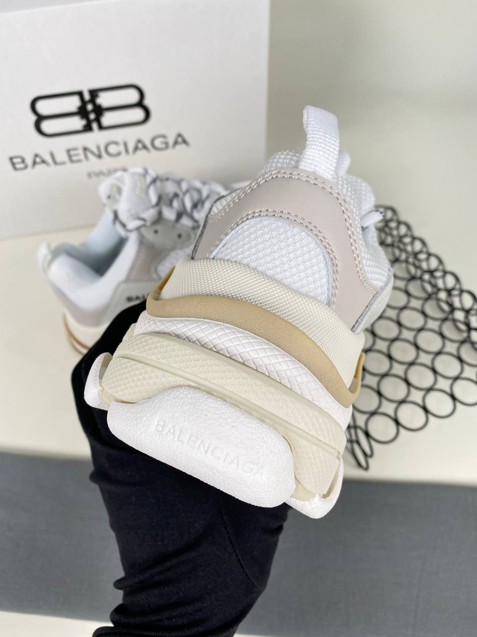 Triple S Bold Sneakers White