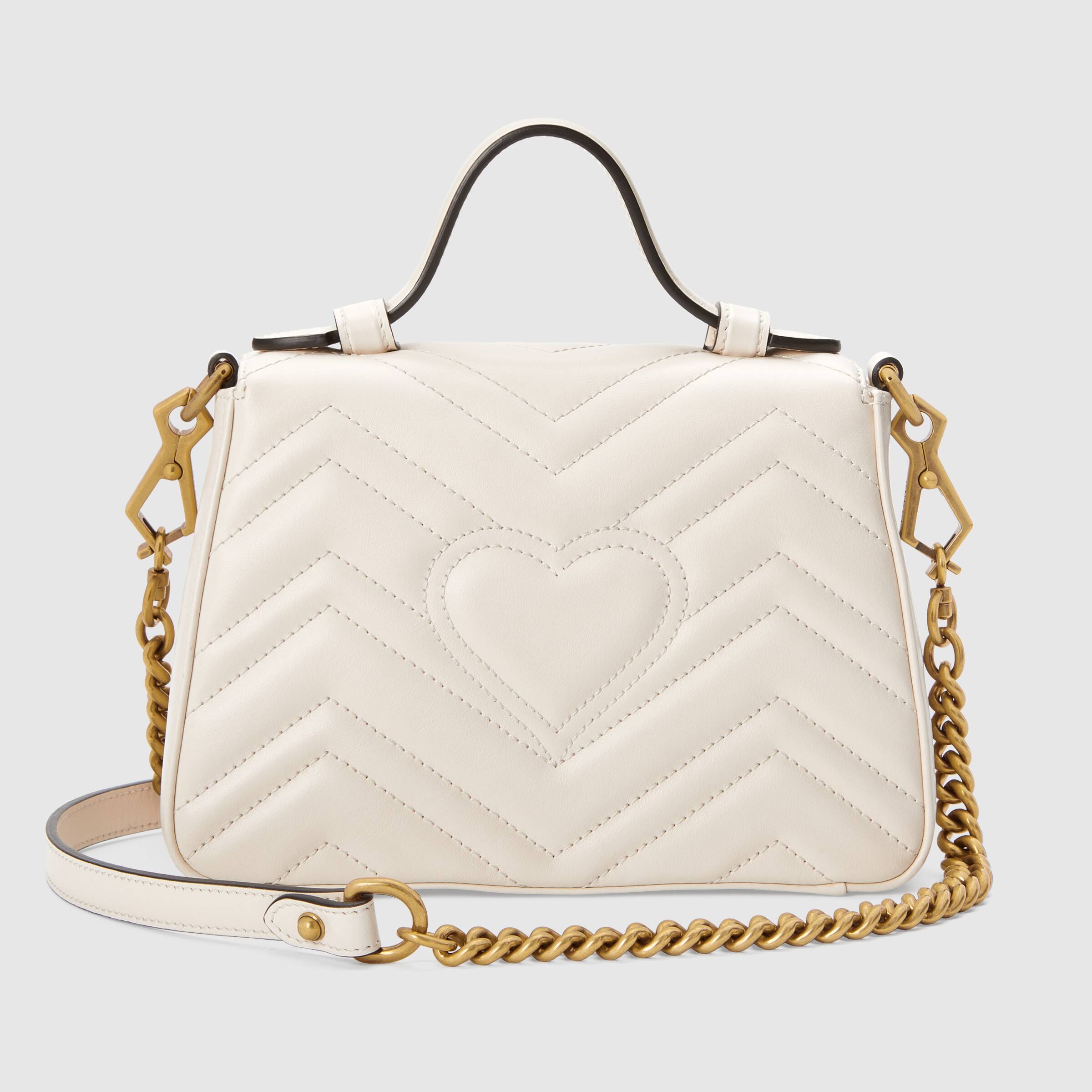 MARMONT TOP HANDLE BAG WHITE BEIGE