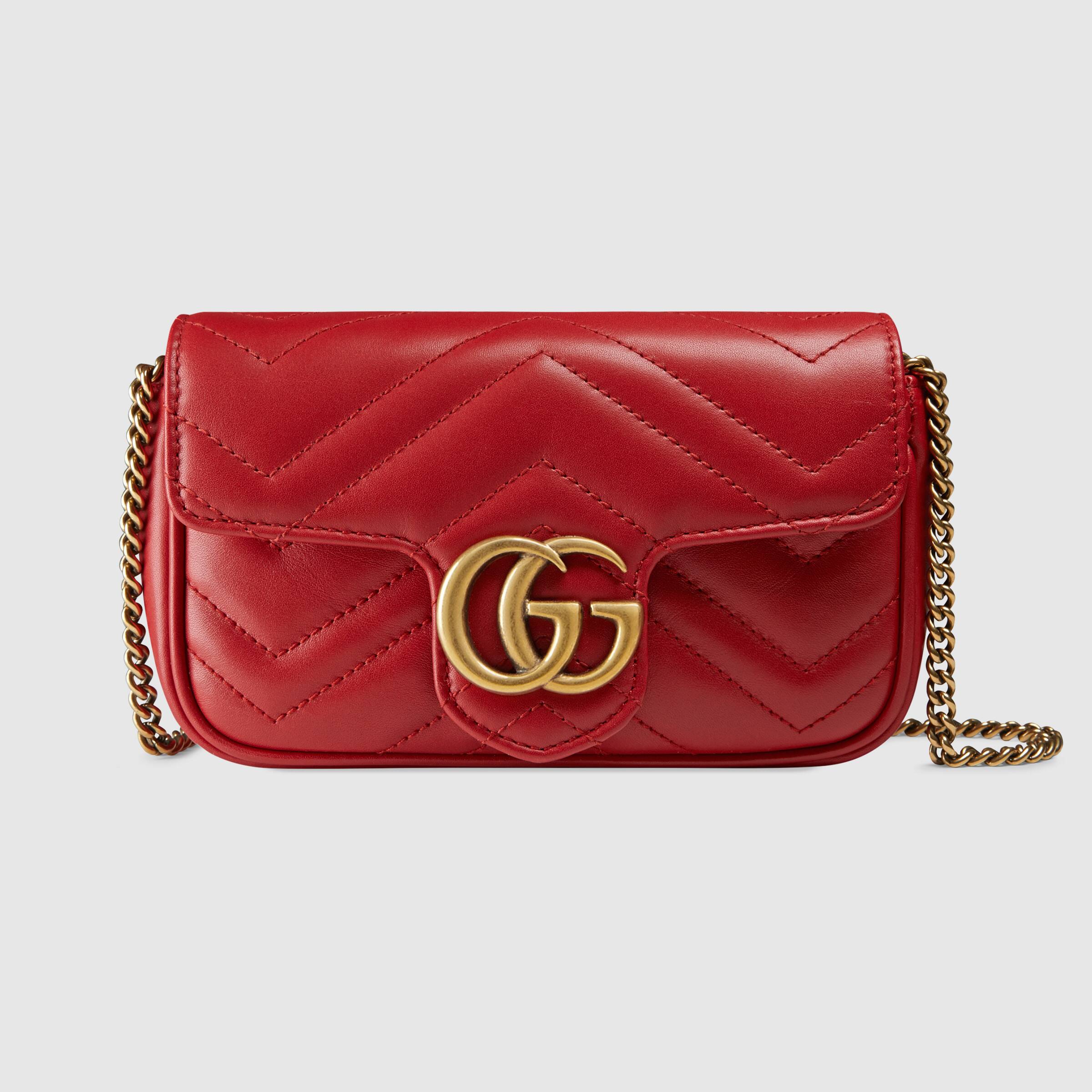 MARMONT MATELASSÉ SHOULDER BAG SUPER MINI RED