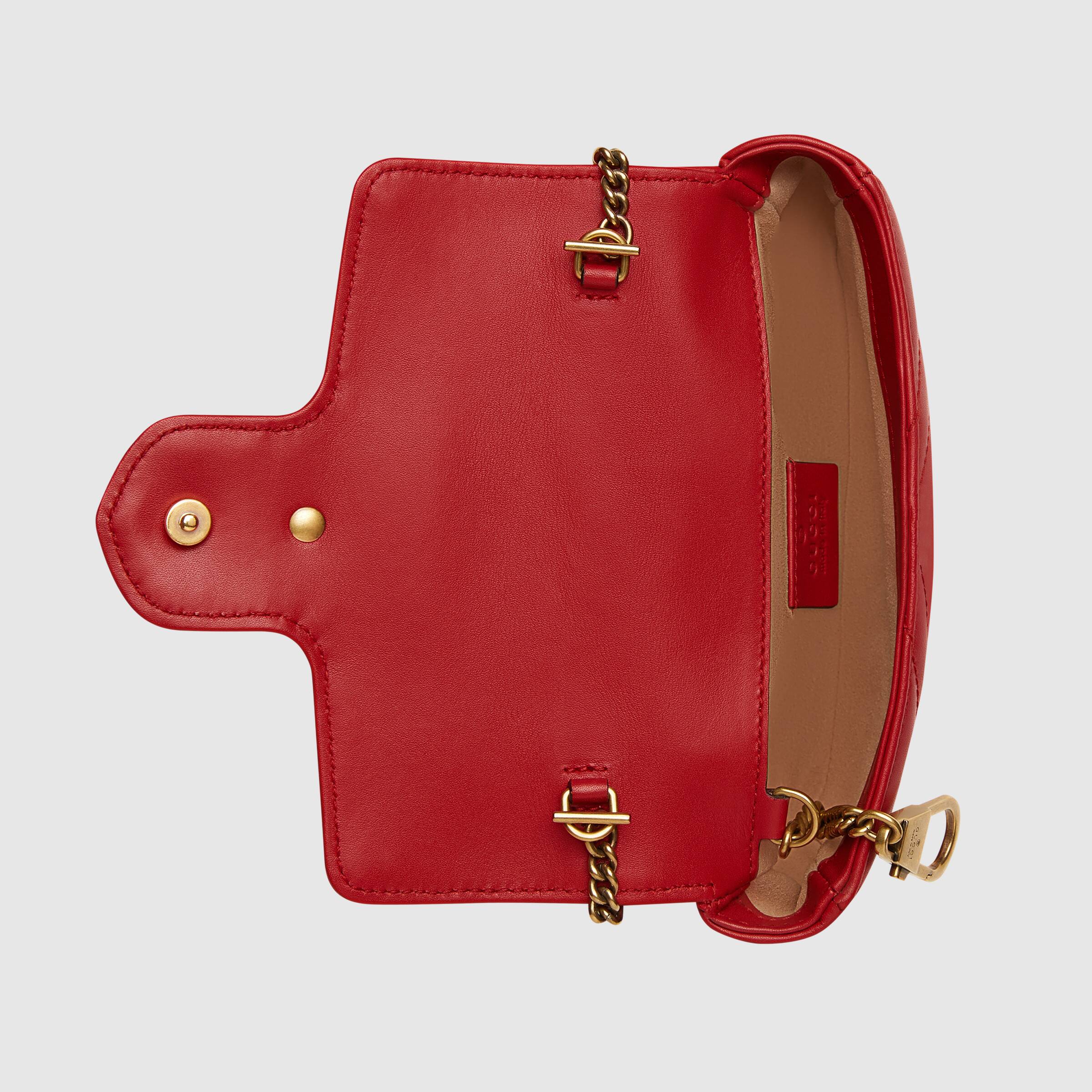 MARMONT MATELASSÉ SHOULDER BAG SUPER MINI RED