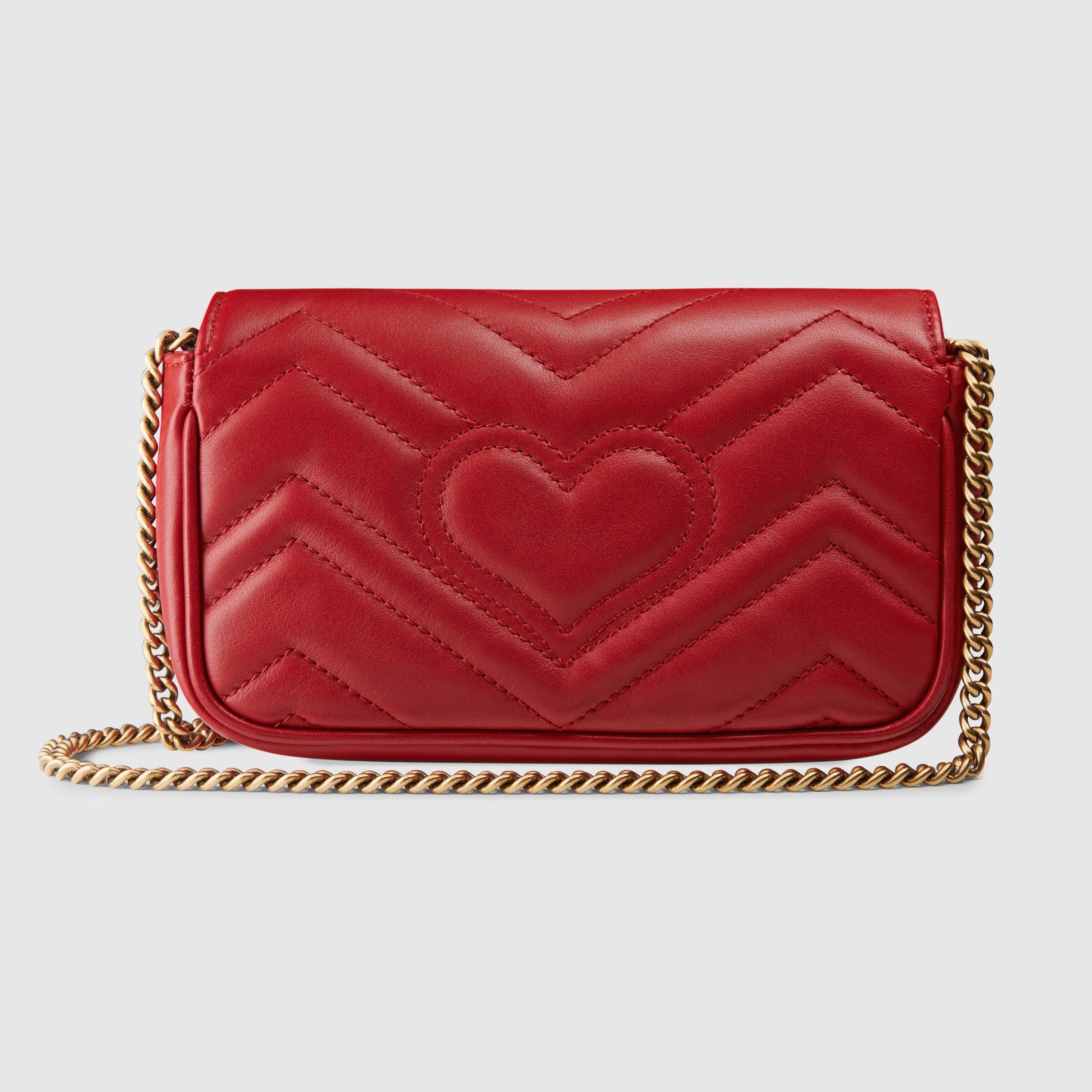 MARMONT MATELASSÉ SHOULDER BAG SUPER MINI RED