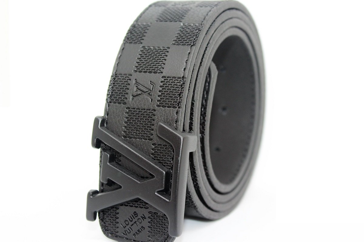 AMAZING BLACK DAMIER  %100 LEATHER BELT
