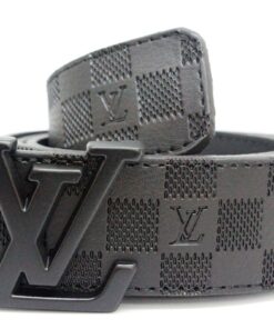 AMAZING BLACK DAMIER  %100 LEATHER BELT