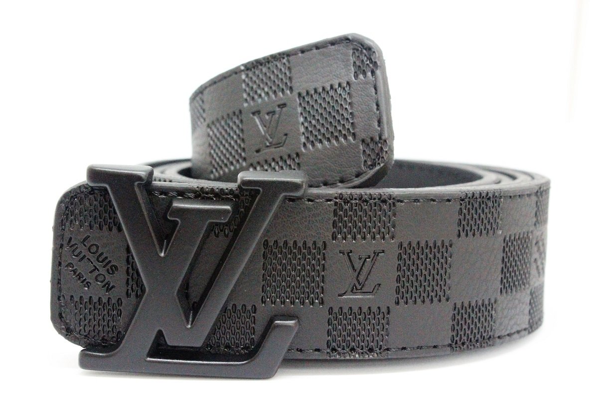 AMAZING BLACK DAMIER  %100 LEATHER BELT