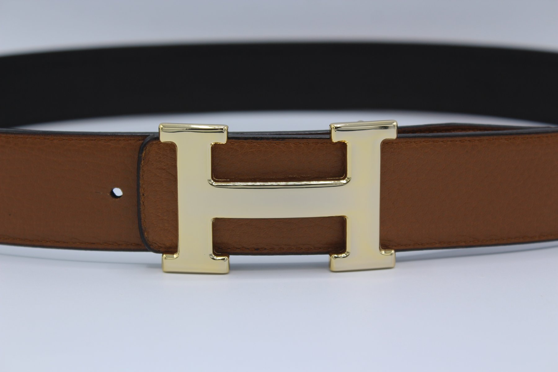 REVERSIBLE BUCKLE  %100 LEATHER BELT BROWN&BLACK 40 MM