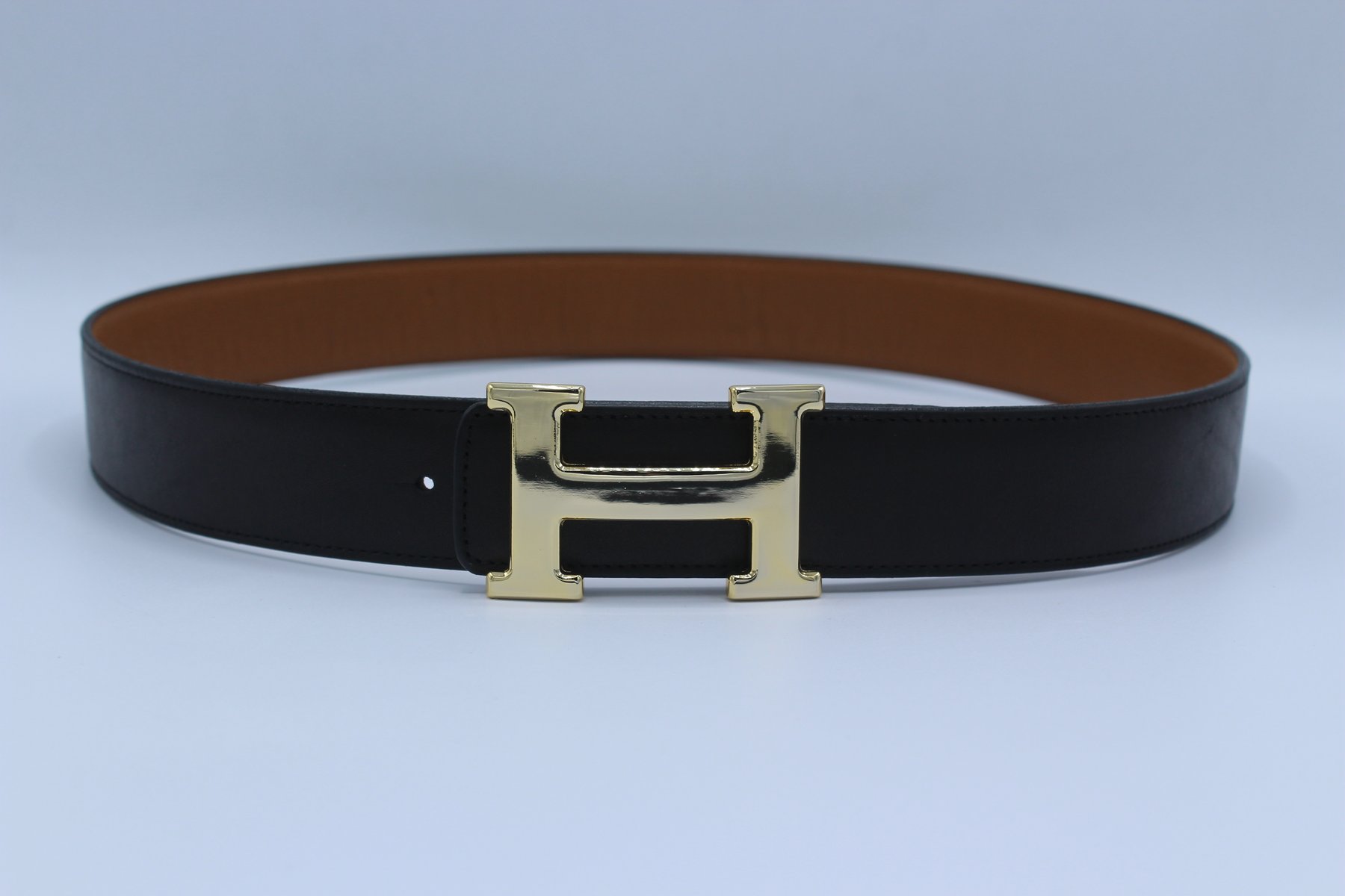 REVERSIBLE BUCKLE  %100 LEATHER BELT BROWN&BLACK 40 MM