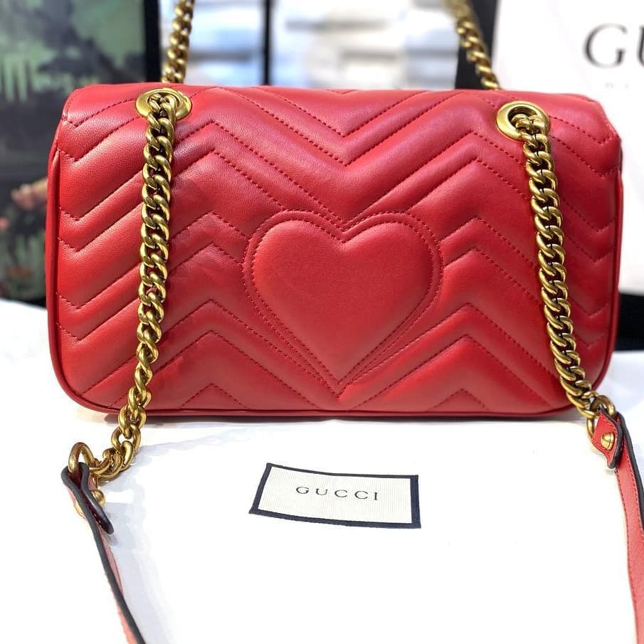 MARMONT MATELASSÉ SHOULDER BAG SUPER MINI RED