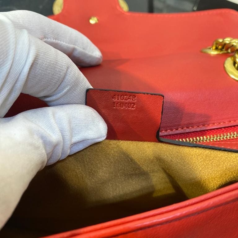 MARMONT MATELASSÉ SHOULDER BAG SUPER MINI RED