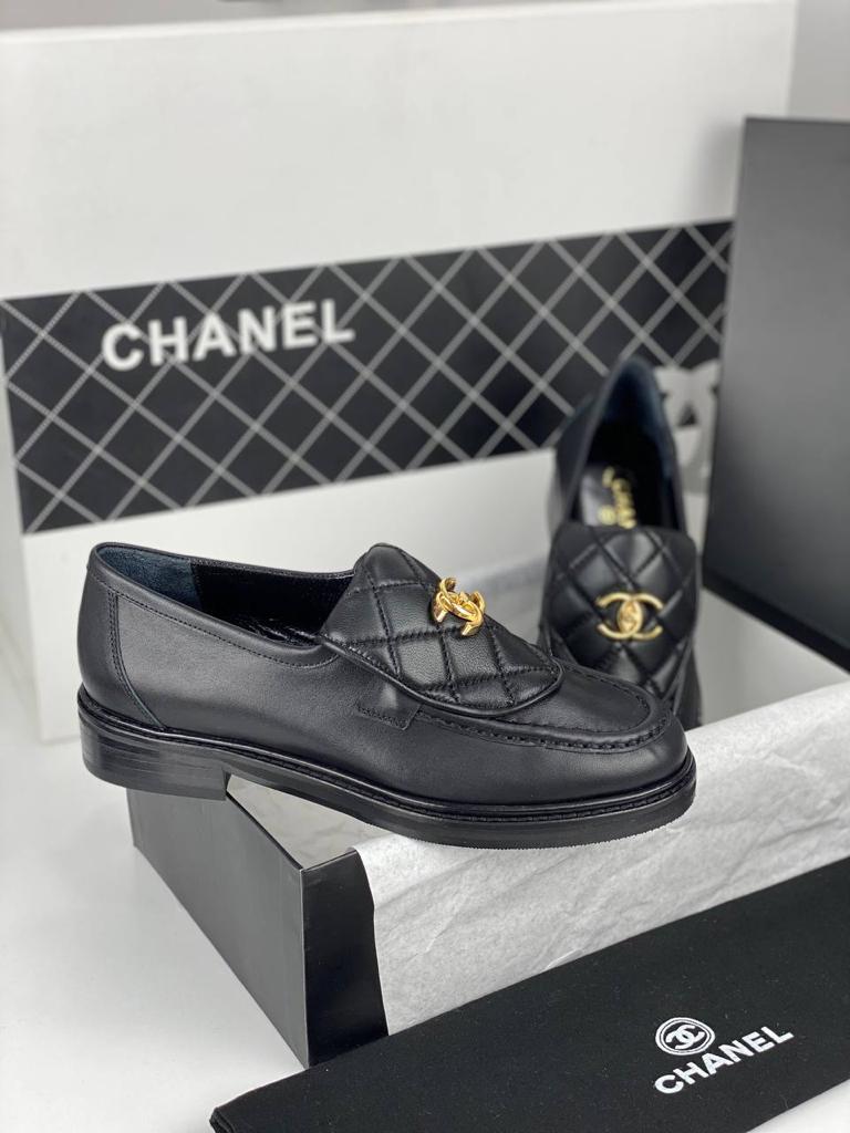 Black Lambskin Loafer