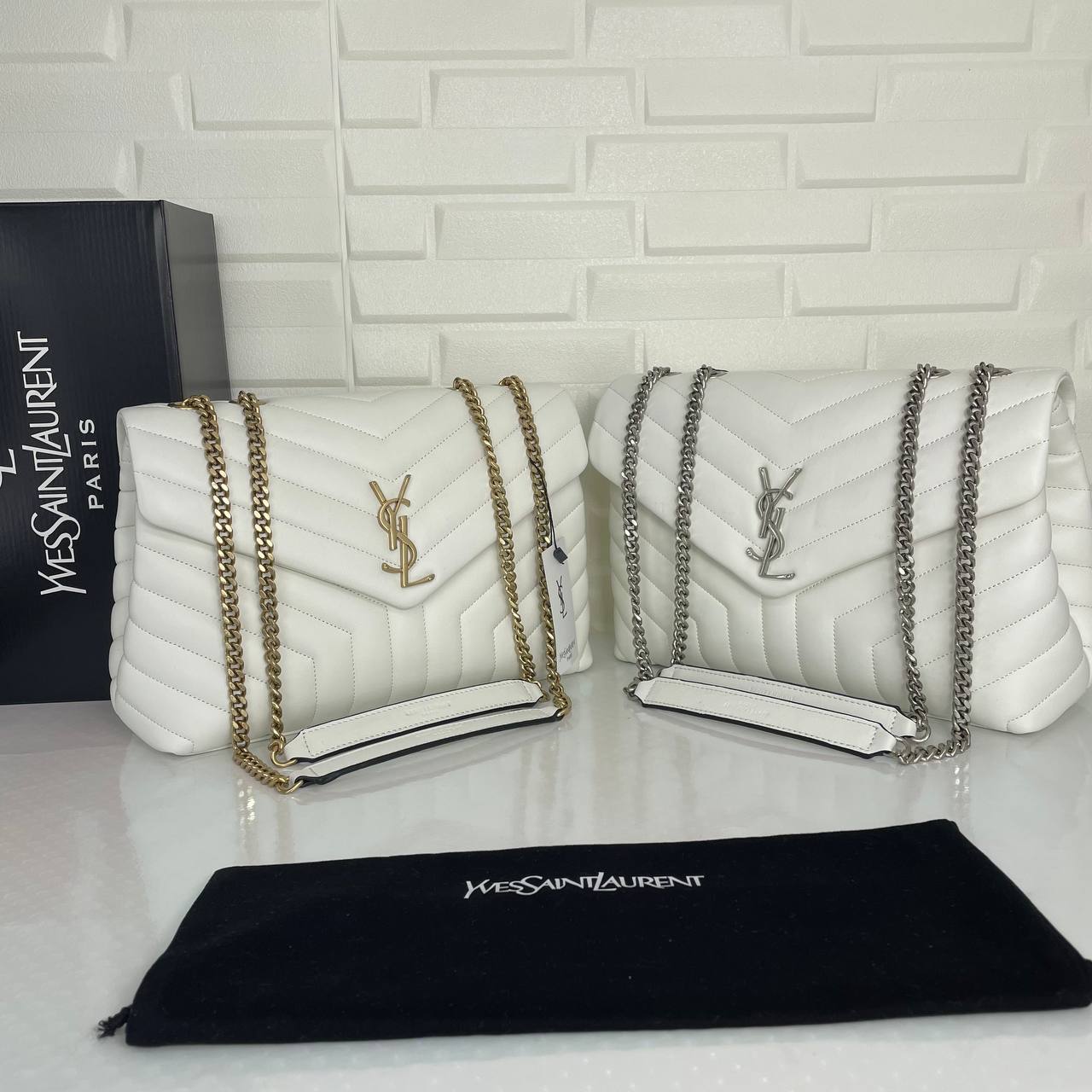 MONOGRAM LOULOU LEATHER SHOULDER BAG