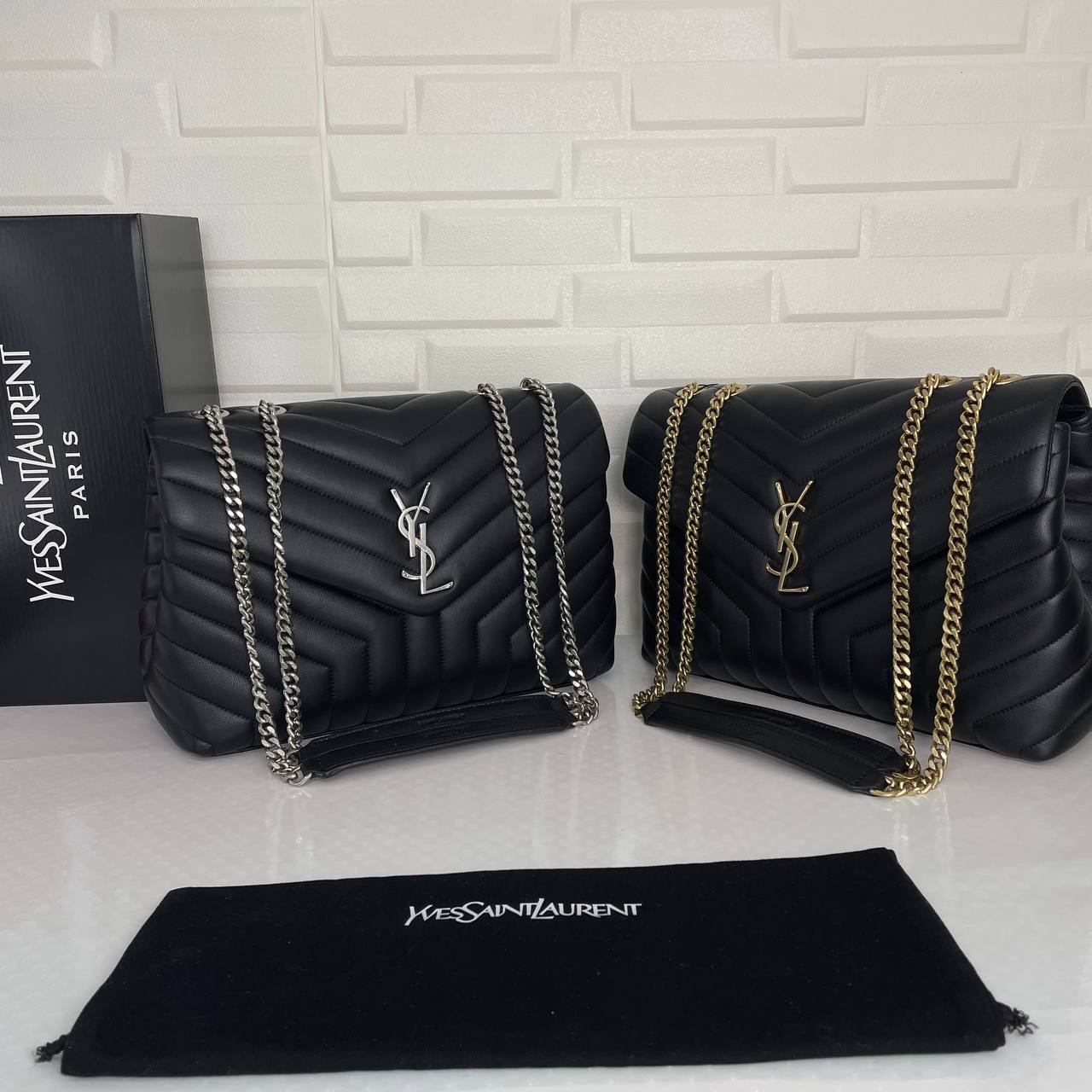 MONOGRAM LOULOU LEATHER SHOULDER BAG (Large)