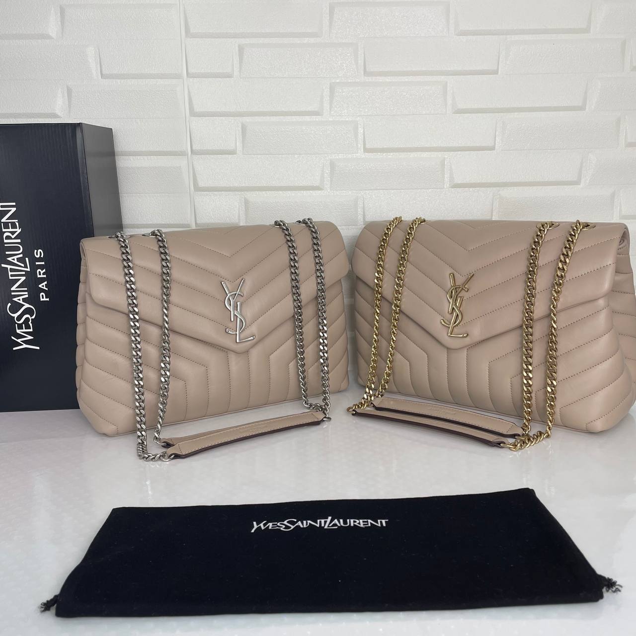 MONOGRAM LOULOU LEATHER SHOULDER BAG