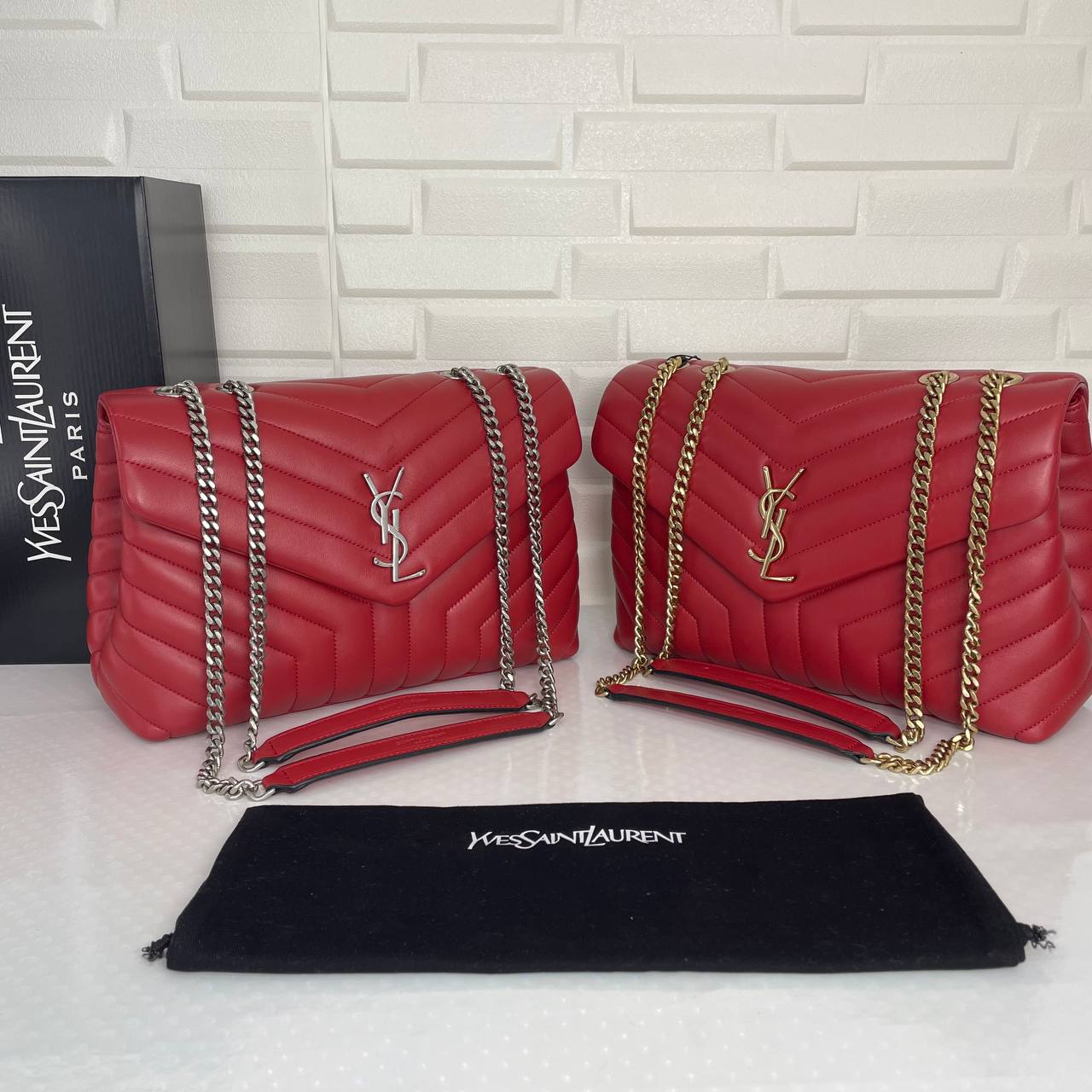 MONOGRAM LOULOU LEATHER SHOULDER BAG (Large)