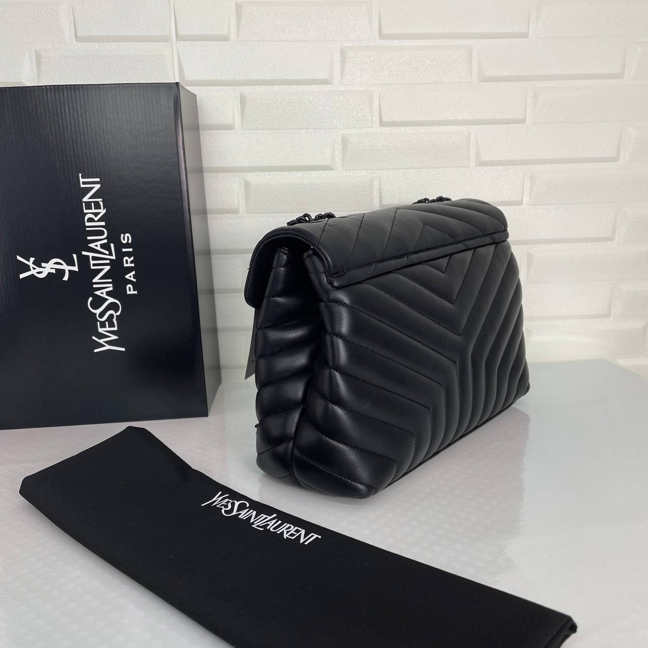 MONOGRAM LOULOU LEATHER SHOULDER BAG