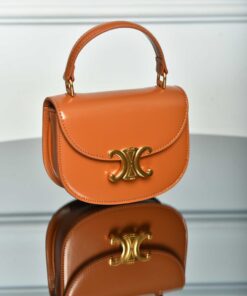 Mini Besace Clea in Shiny Calfskin