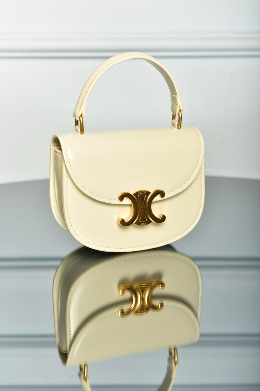 Mini Besace Clea in Shiny Calfskin