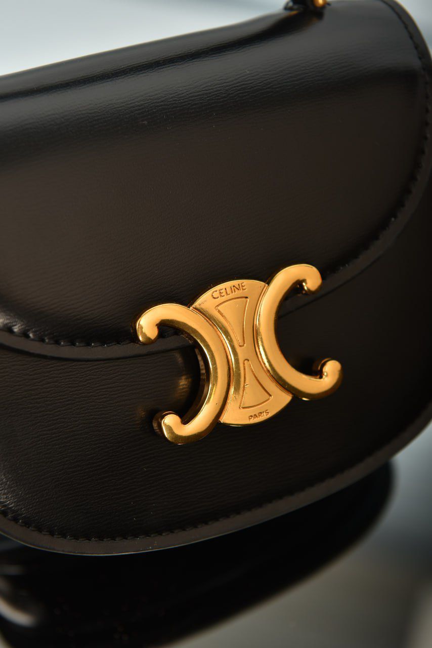 Mini Besace Clea in Shiny Calfskin