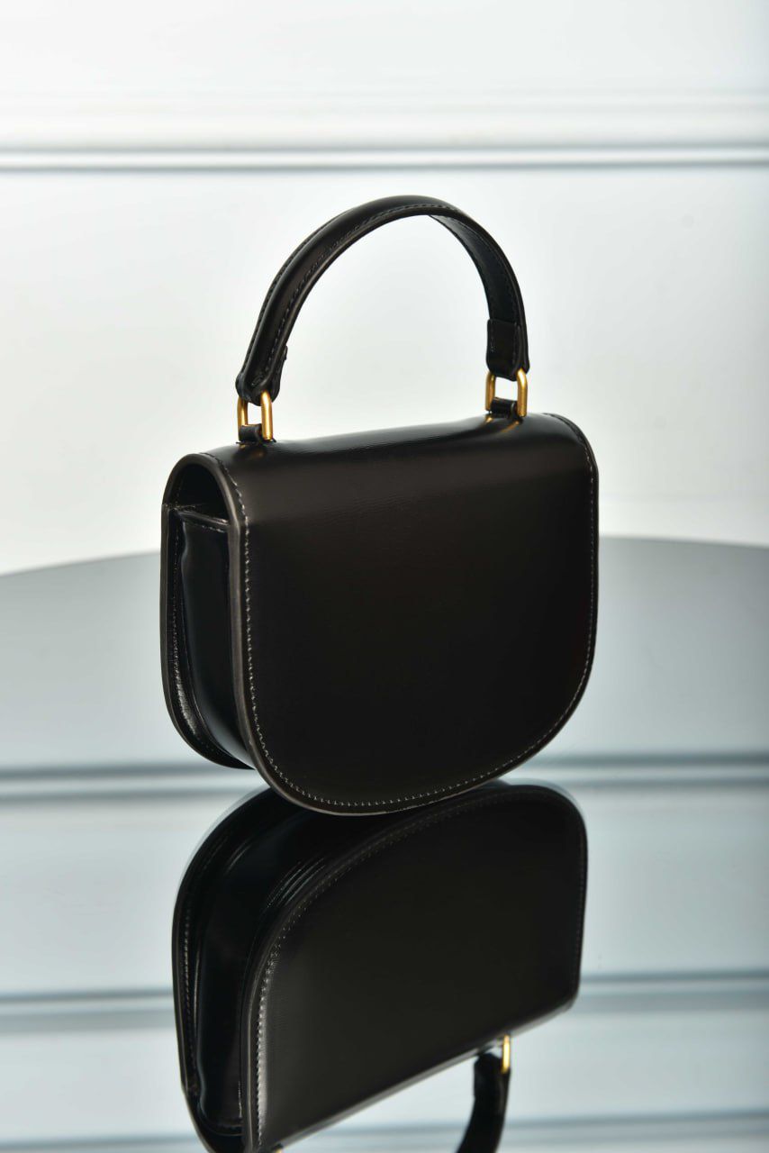 Mini Besace Clea in Shiny Calfskin