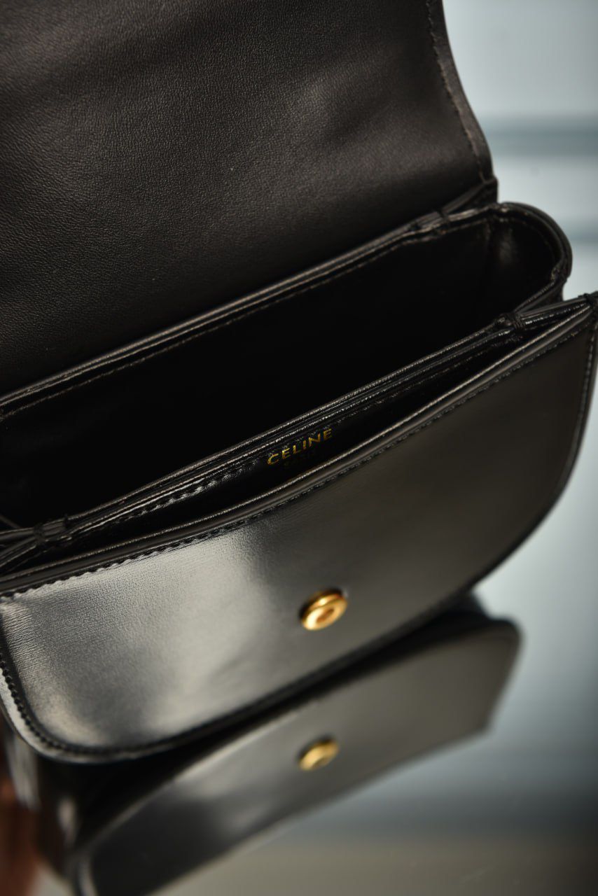 Mini Besace Clea in Shiny Calfskin