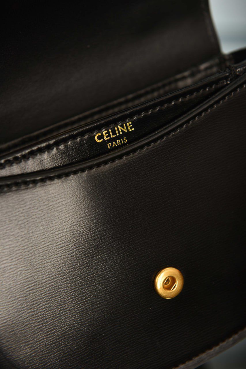 Mini Besace Clea in Shiny Calfskin