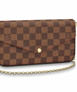 FÉLICIE POCHETTE DAMIER EBENE