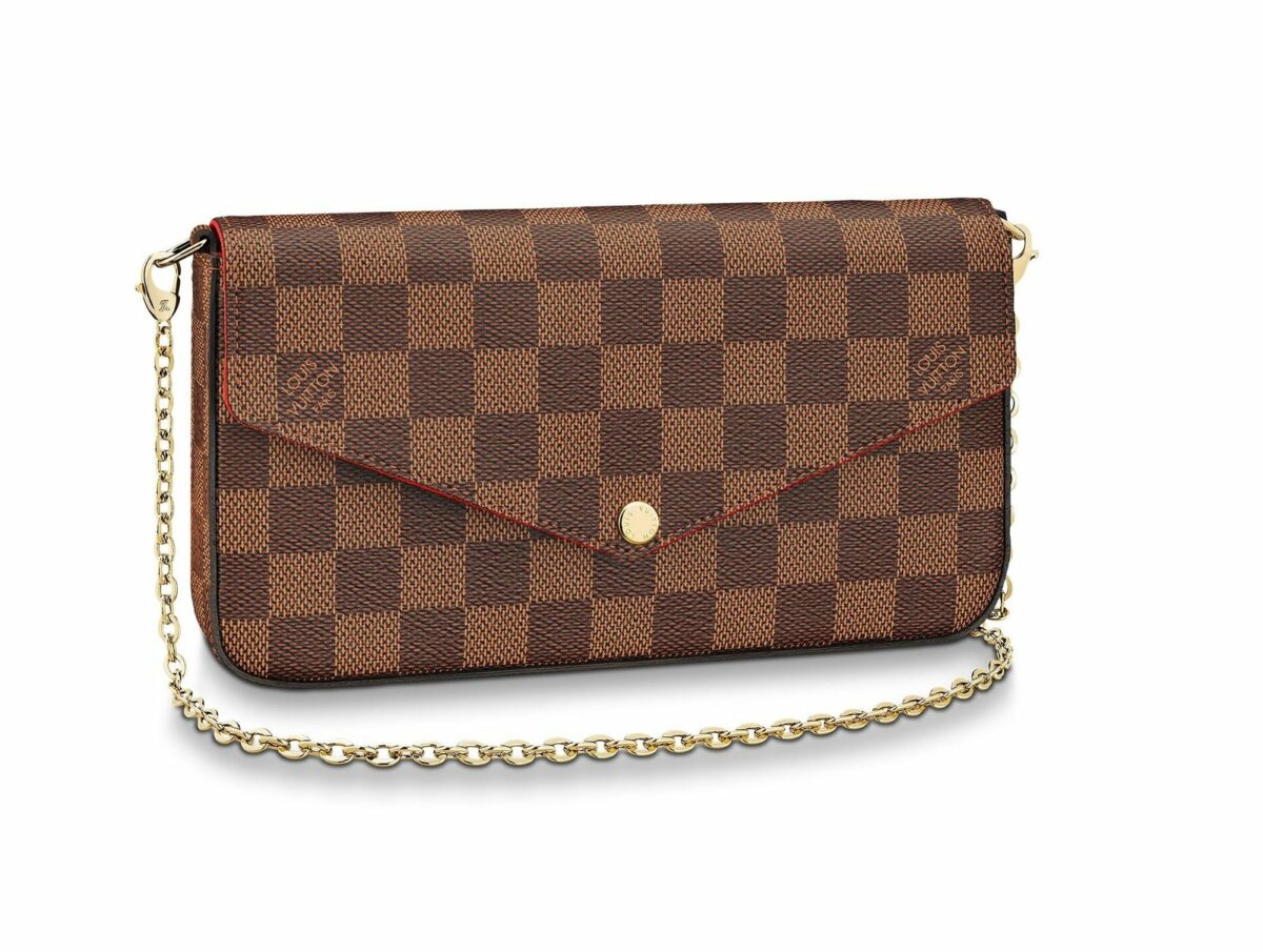 FÉLICIE POCHETTE DAMIER EBENE