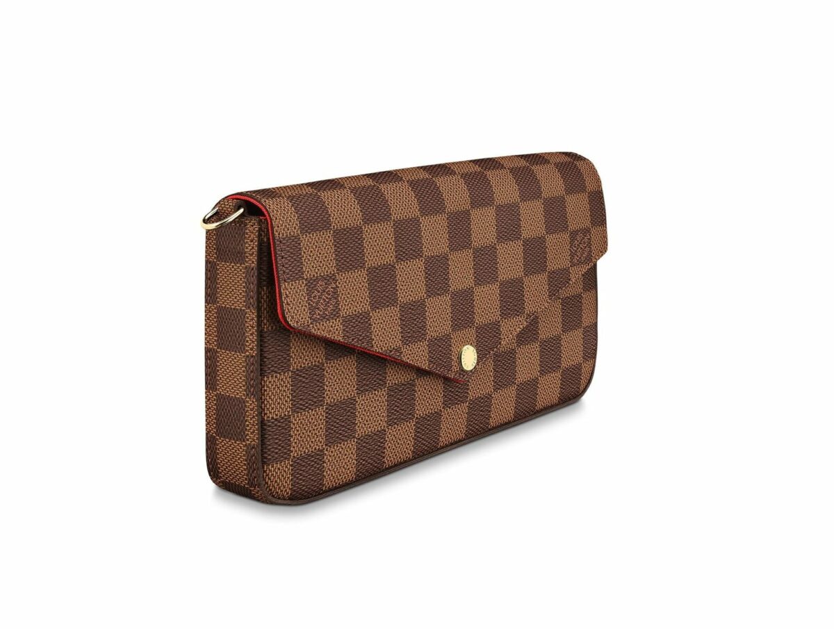 FÉLICIE POCHETTE DAMIER EBENE