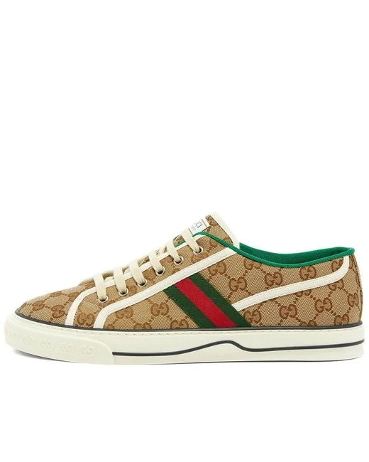 Brown Tennis 1977 GG Canvas Sneaker