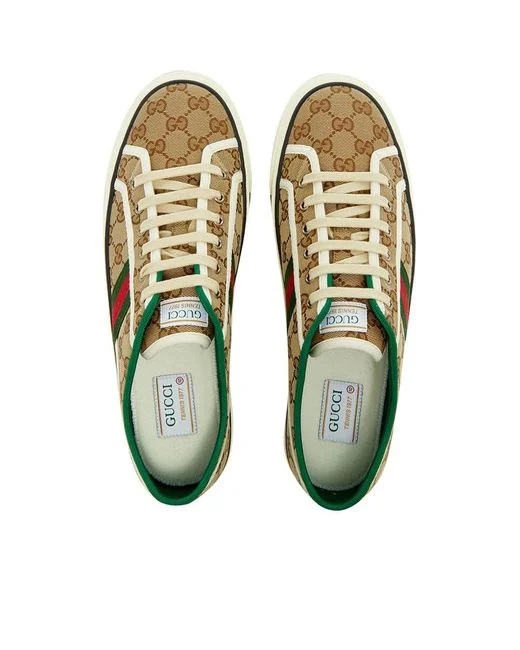 Brown Tennis 1977 GG Canvas Sneaker