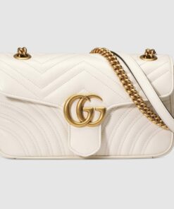 MARMONT SMALL MATELASSÉ SHOULDER BAG-WHITE/BEIGE