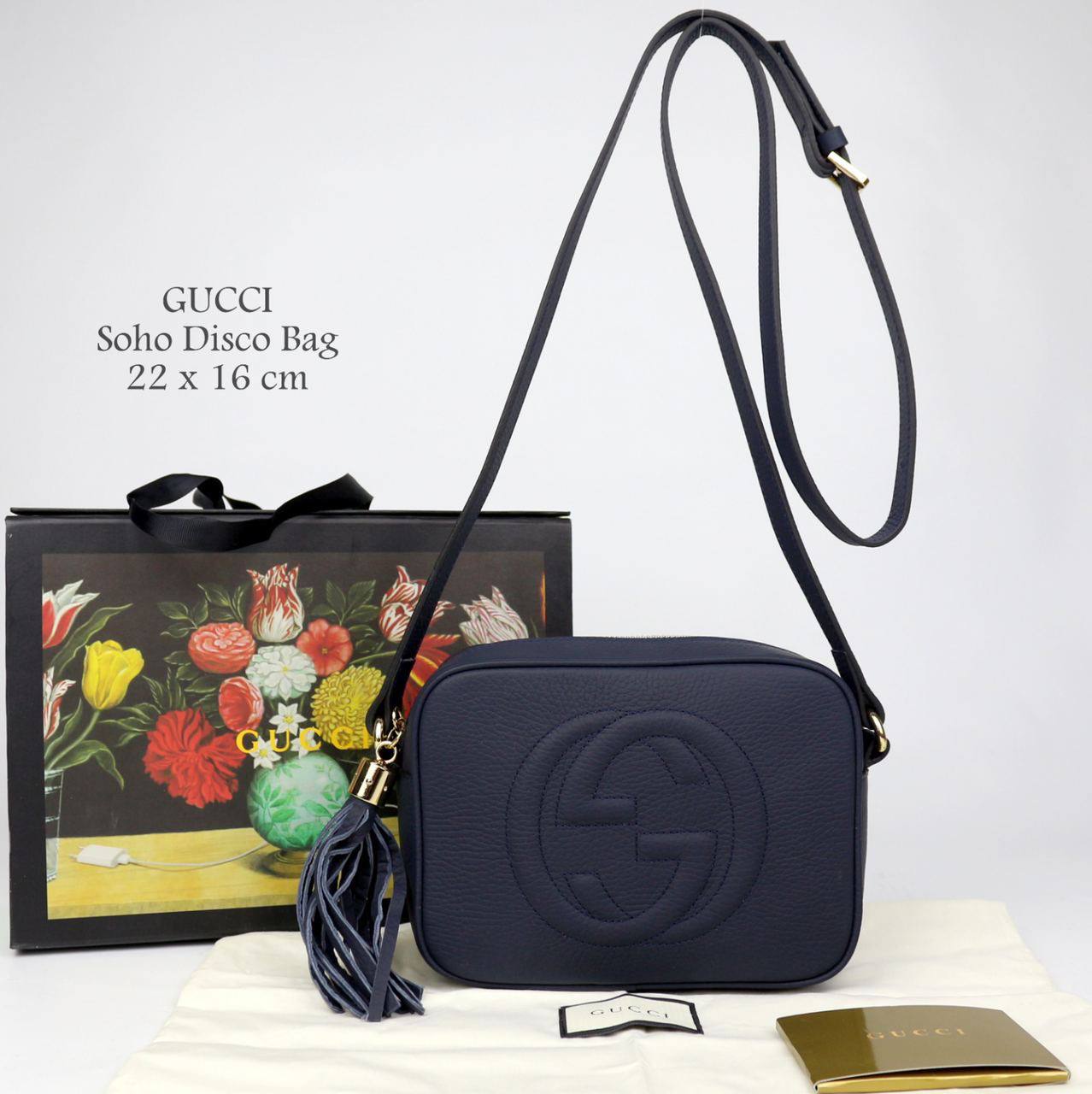 SOHO SMALL LEATHER DISCO BAG